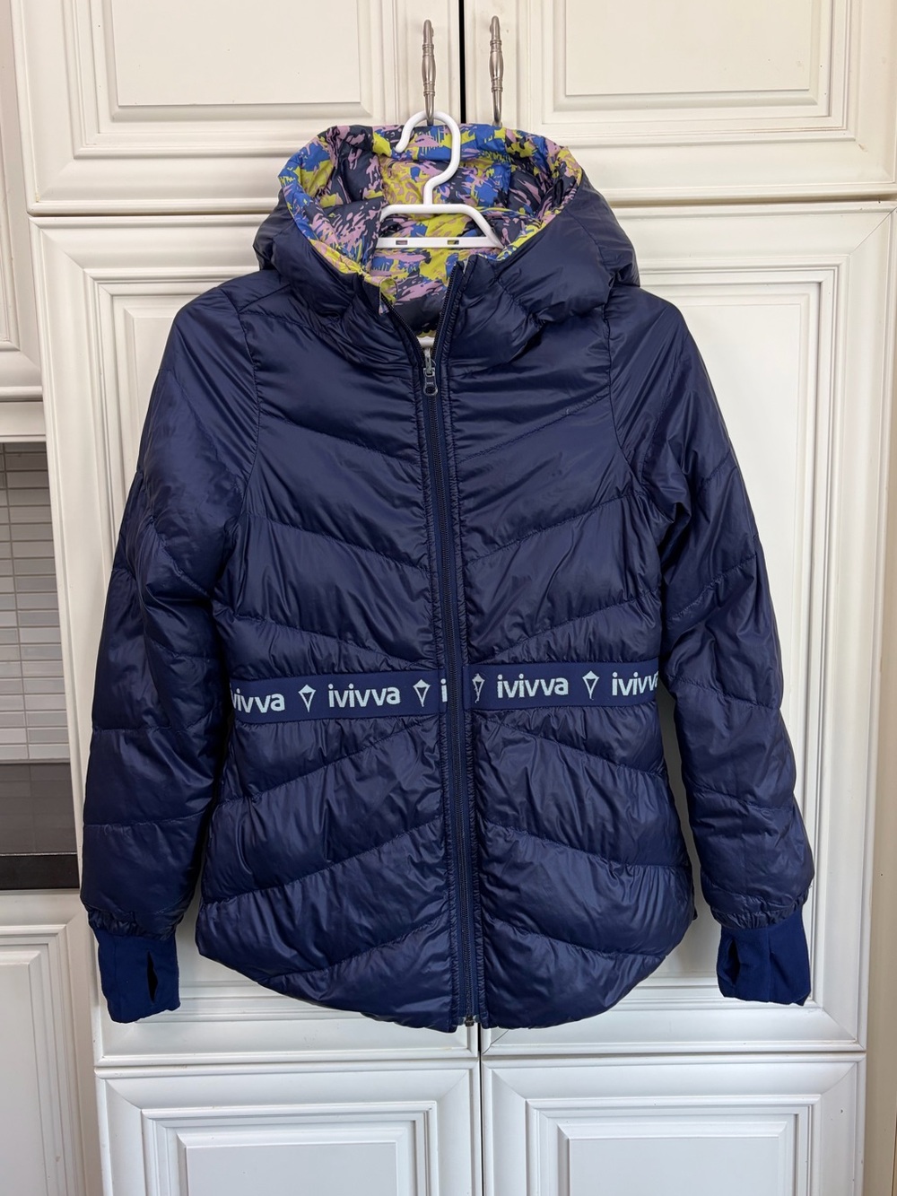 EUC Ivivva by Lululemon girl’s down filled reversible puffer jacket